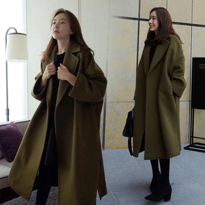 Women's Wool Woolen Coat