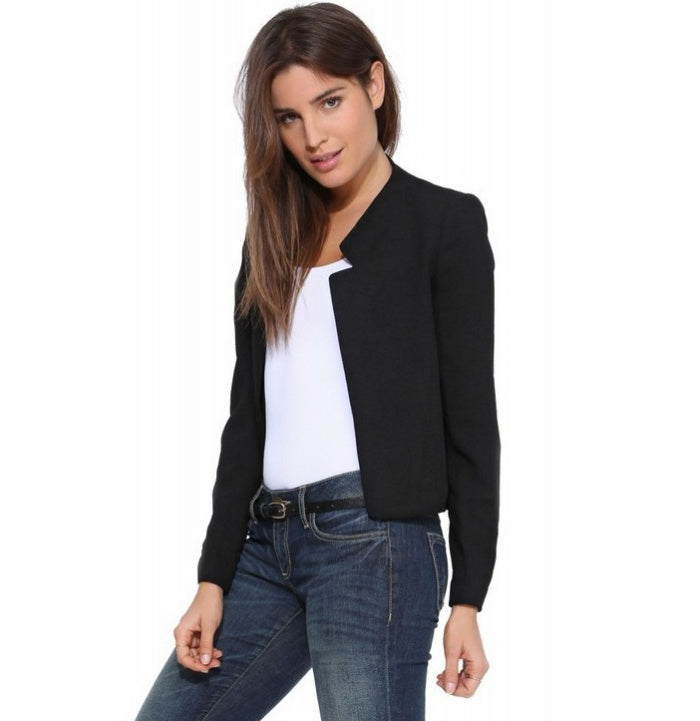 Spring Autumn New Fashion Women's Short Blazer Coat