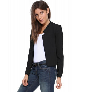 Spring Autumn New Fashion Women's Short Blazer Coat