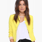 Spring Autumn New Fashion Women's Short Blazer Coat