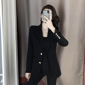 Casual Waist British Temperament Blazer