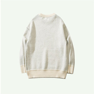 High Street Retro Lazy Autumn And Winter Round Neck Long Sleeve Sweater