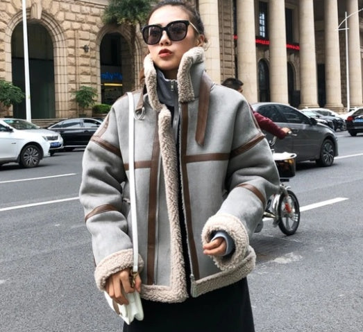 New Fashion Lamb Wool Coat