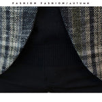 Men Slim Fit Designs Male Plaid Blazer