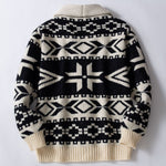 Men's American Retro Heavy Duty Jacquard Sweater