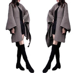 Loose Wool Coat Medium Length