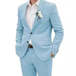 Fashion Casual Men's Suit Linen Slim Fit