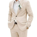 Fashion Casual Men's Suit Linen Slim Fit