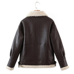 Style Fashion Lapel Plus Fleece Jacket