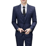 Men's Korean-style Slim Fit Youth Leisure Suit Three-piece Suit