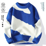 Autumn Youth Student Contrast Color Sweater Knitwear