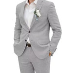 Fashion Casual Men's Suit Linen Slim Fit