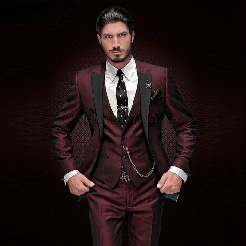 Men's Three-piece Suit Bridegroom Best Wedding Suit