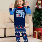 New Alphabet Snowflake Print Parent-child Suit