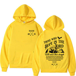 Christian Jesus Letters Print Hoodies Men Women's Clothing