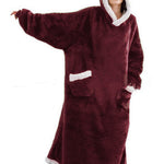 Blanket Winter Warm Home Hoodie With Pockets