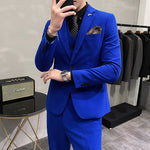 Men's Three-piece Suit Korean Style One Button