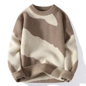 Autumn Youth Student Contrast Color Sweater Knitwear